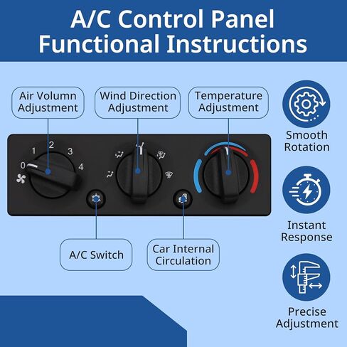 AC Climate Control Module Q21-6119 Compatible with Peterbilt 389 337 348 2008-2025 HVAC A/C Heater Control Panel Air Conditioning Temperature Control Unit Q216119 in Kuwait