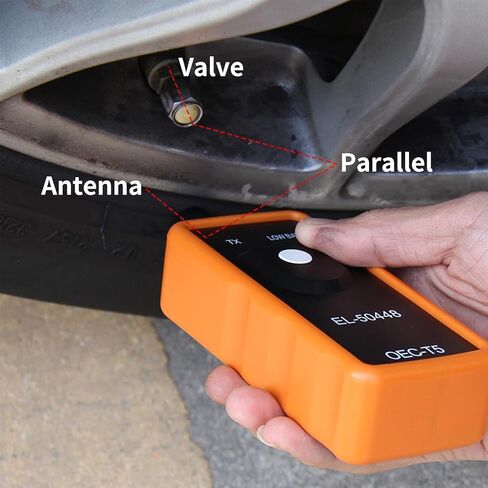 TPMS Relearn Tool Tire Sensor, Automotive Tire Pressure Monitor Sensor Activation Reset Tool OEC-T5, System Programming Training for Most Series Vehicles (Orange) in Saudi Arabia