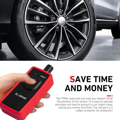 أداة إعادة ضبط TPMS، أداة برمجة مستشعر ضغط الإطارات، EL-50449 جهاز إعادة ضبط TPMS، عالمي لمعظم السيارات والشاحنات وسيارات الدفع الرباعي (أسود) in Kuwait