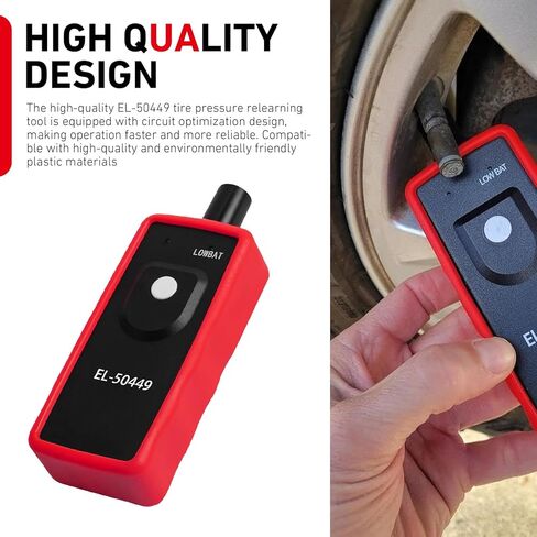 أداة إعادة ضبط TPMS، أداة برمجة مستشعر ضغط الإطارات، EL-50449 جهاز إعادة ضبط TPMS، عالمي لمعظم السيارات والشاحنات وسيارات الدفع الرباعي (أسود) in Kuwait