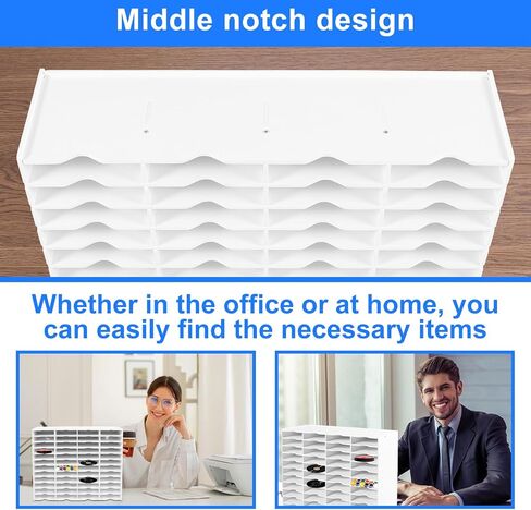 48 Slots Sturdy Stamp Pad Holder, Waterproof Stamp Storager Organizer, Space Saving Ink Pad Holder, Ink Storage Rack for Home School Supply, Versatile Craft Supply Storage Rack for Desktop in Saudi Arabia