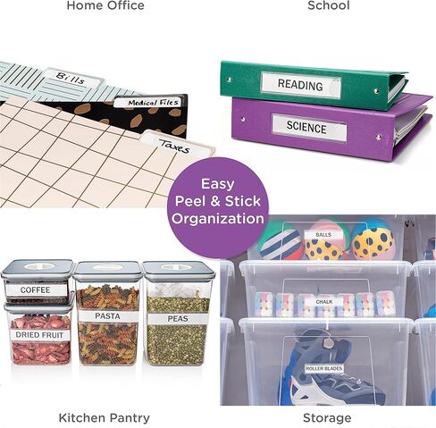 Carstens - 60 Pack, Clear Binder Spine Insert Adhesive Pockets, 1 x 5 Inch Heavy Duty Vinyl (8380-0010) - Ideal for 1 Inch Ring Binder Spines and Medical Charts in Saudi Arabia