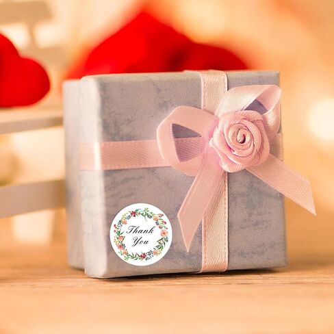 2" Inch 500PCS Thank You Stickers Roll for Small Business, Self-Adhesive Envelope Seals, Durable Labels for Packaging Gift Bags Birthdays Weddings Giveaways Bridal Showers Boxes&Orders, Shipping in Saudi Arabia
