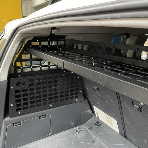 L2R for Toyota FJ Cruiser (XJ10) 2007-2024 لوحة مولي للسيارة وحدات تخزين لوحة تعديل الرف الخلفي الجذع الداخلي لتخزين الأمتعة مجموعة منظم (لوحة جانبية + رف صندوق السيارة + صناديق تخزين) in Kuwait