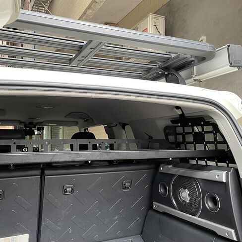 L2R for Toyota FJ Cruiser (XJ10) 2007-2024 لوحة مولي للسيارة وحدات تخزين لوحة تعديل الرف الخلفي الجذع الداخلي لتخزين الأمتعة مجموعة منظم (لوحة جانبية + رف صندوق السيارة + صناديق تخزين) in Kuwait
