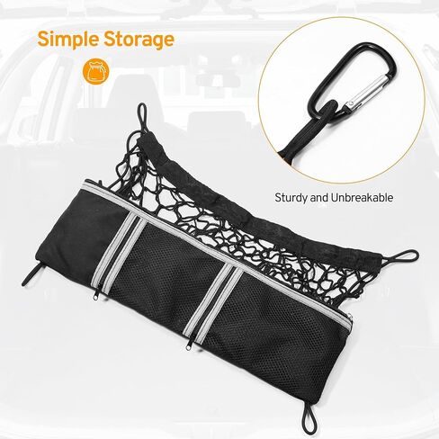 Cargo Net for Chevy/Chevrolet Equinox GMC Terrain Malibu Tahoe Cruze 2026-2000 3RS 3LT Activ Accessories SUV Car Trunk Mesh Carrier Organizer Storage Netting Automotive Divider in Kuwait