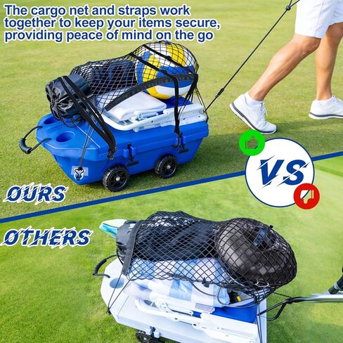 Cargo Net Kit 20.5"X29.1" Attachable Storage Net with 2 Straps and 4 Hooks Elastic Black Mesh Net Multi-Purpose Trunk Net for Cooler Trunk Boat in Saudi Arabia