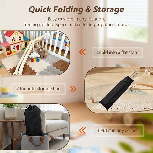 Upgrade Folding Connectors Compatible with Lovevery Play Gym, Secure Locking Mechanism, with Storage Pouch, Easy to Store & Save Space (New - After February 2024) in Saudi Arabia