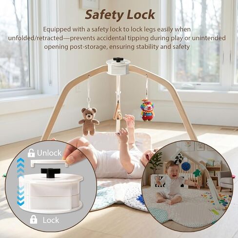 Upgrade Folding Connectors Compatible with Lovevery Play Gym, Secure Locking Mechanism, with Storage Pouch, Easy to Store & Save Space (New - After February 2024) in Saudi Arabia
