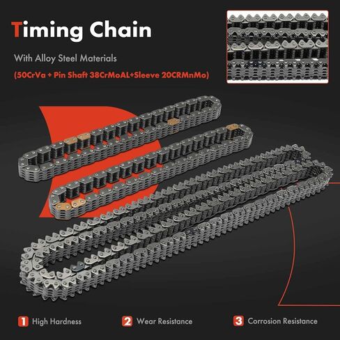 A-Premium Engine Timing Chain Kit W/Water Pump & Sprocket & Tensioner & Guide Compatible with Nissan & Infiniti Cars - Murano 2003-2007, Maxima 2002-2003, 350Z/G35 2003-2007, M35 in Kuwait