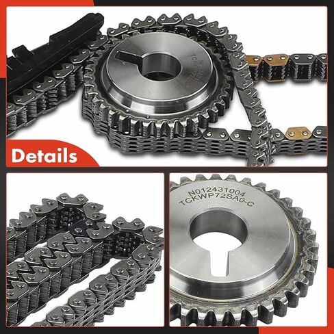 A-Premium Engine Timing Chain Kit W/Water Pump & Sprocket & Tensioner & Guide Compatible with Nissan & Infiniti Cars - Murano 2003-2007, Maxima 2002-2003, 350Z/G35 2003-2007, M35 in Kuwait