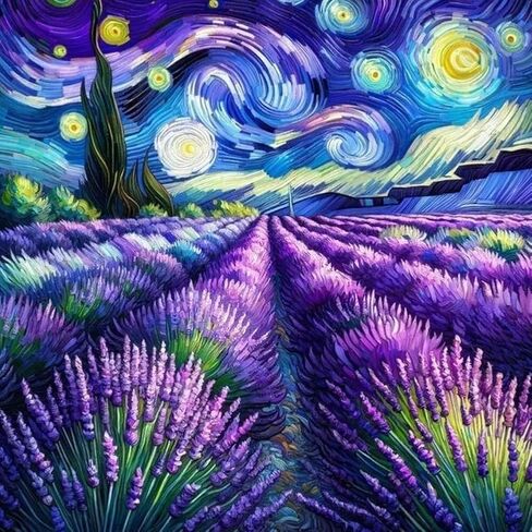 WSLWXSHM Diamond Art Painting Kits for Adults Lavender, Flower Round Full Drill Diamond Art Kits, 5D DIY Paint with Diamonds Crafts for Home Wall Decoration Gifts 12×12Inch in Kuwait