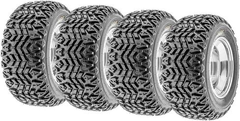 Set of 4 SunF G003 all-terrain 23x10.5-14 Front & 23x10.5-14 Rear ATV UTV Golf-Cart Turf Trail Tires, 4 Ply, Rim(s) NOT included in Kuwait