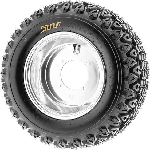Set of 4 SunF G003 all-terrain 23x10.5-14 Front & 23x10.5-14 Rear ATV UTV Golf-Cart Turf Trail Tires, 4 Ply, Rim(s) NOT included in Kuwait