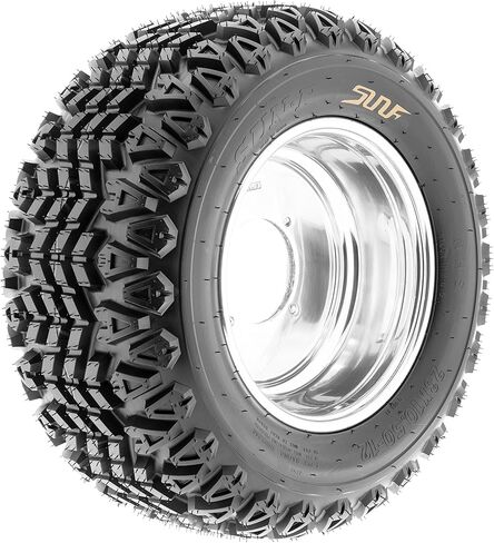 Set of 4 SunF G003 all-terrain 23x10.5-14 Front & 23x10.5-14 Rear ATV UTV Golf-Cart Turf Trail Tires, 4 Ply, Rim(s) NOT included in Kuwait