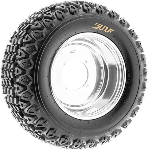 Set of 4 SunF G003 all-terrain 23x10.5-14 Front & 23x10.5-14 Rear ATV UTV Golf-Cart Turf Trail Tires, 4 Ply, Rim(s) NOT included in Kuwait