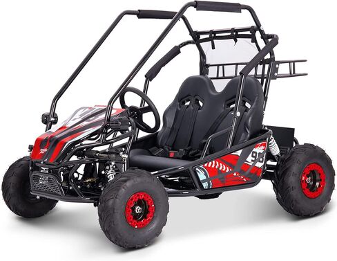 MotoTec Mud XL 60v 2000w عربة جو كارت كهربائية بنظام التعليق الكامل باللون الأزرق in Kuwait