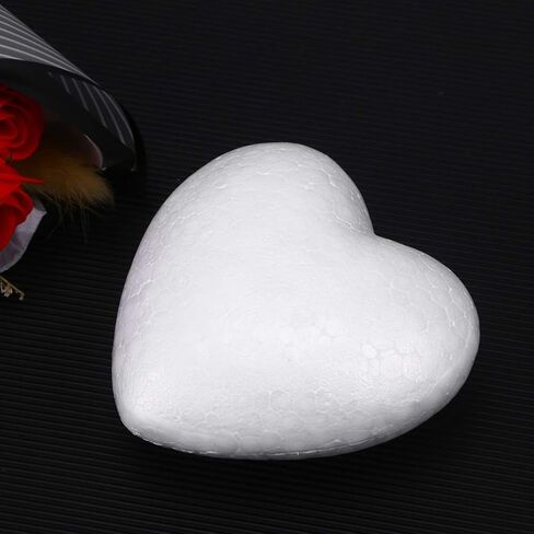 STOBOK 3pcs Heart Shaped Polystyrene Balls Arts Crafts Ornaments Wedding Decorations in Kuwait