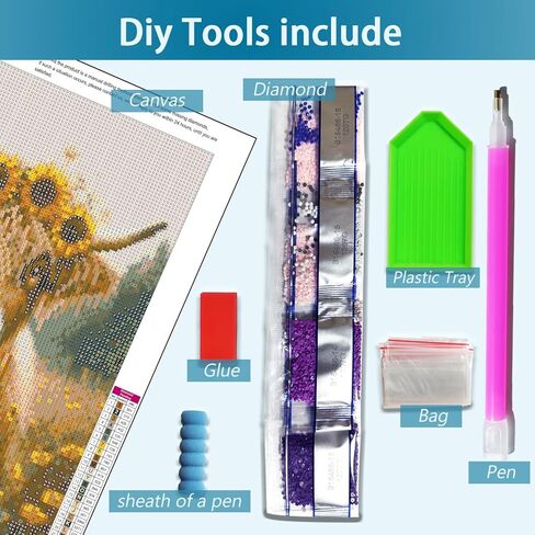 YQFCZDQ Round 5D Diamond Painting Kits for Adults,Highland Cow Diamond Art Kits for Adults Beginner,Sunflower Cow DIY Full Drill Diamond Dots Paintings with Diamonds Gem Art Craft Home Decor 12x16 in in Saudi Arabia