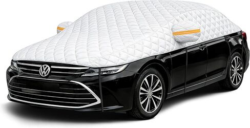 Hail Protector Car Cover, Multi-Layer Cotton Padded Half Car Cover, Thickened Top Protection for Hail, Snow & Impact, Fits Sedan L in Saudi Arabia