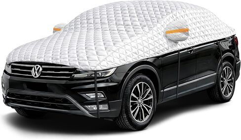 Hail Protector Car Cover, Multi-Layer Cotton Padded Half Car Cover, Thickened Top Protection for Hail, Snow & Impact, Fits Sedan L in Saudi Arabia