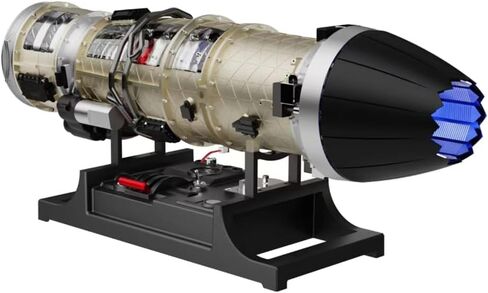 DIY Electric Turbofan Engine Model for Adults, 1/10 Scale Military Fighter Metal Mechanical Engine That Working, Creative Desktop Decoration Collection Toy Gift (600+PCS) in Saudi Arabia