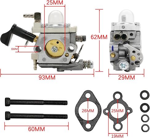 FLMLF 29CC 4 Bolt Engine Chrome Plating RC Motor Fan with Carburetor for 1/5 Scale RC HPI ROFUN KM Baja Losi FG GoPed RedCat Truck RC CAR Parts in Kuwait