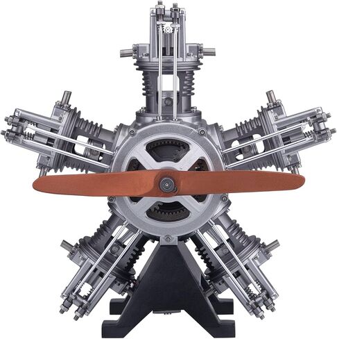 FunXylophy Internal Combustion Engine Model, 1:6 Five-Cylinder Four-Stroke Radial Engine Motor Model, Physics Experiment Kit for Adults (230+PCS) in Saudi Arabia