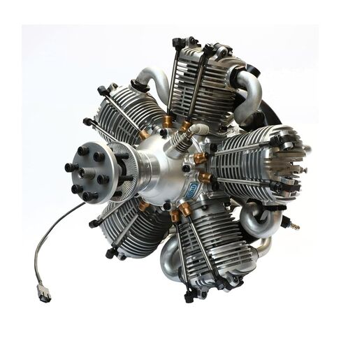 Engine Model That Runs，Four-Stroke 5-Cylinder Radial Engine Model, Engine Model That Runs, Dynamic Engine Model, Engine for Fixed-Wind RC Airplanes, Science and Learning Tool in Saudi Arabia