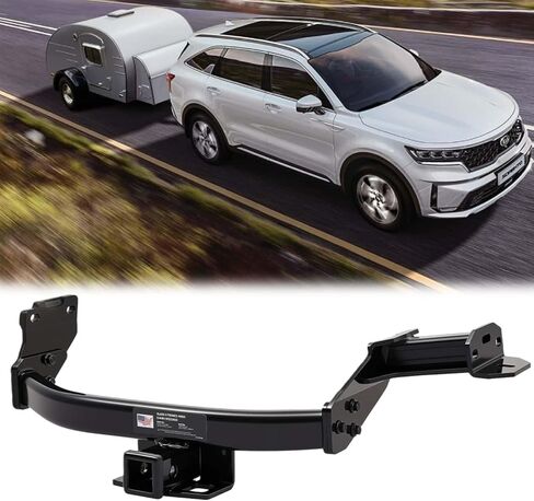 Class 3 Trailer Hitch 2-Inch Receiver Compatible with Hyundai Santa Fe 2021-2025; Kia Sorento 2021-2025| 4,000 lbs GTW / 600 lbs TW | Steel Construction, Rust-Proof, Bolt-On in Saudi Arabia