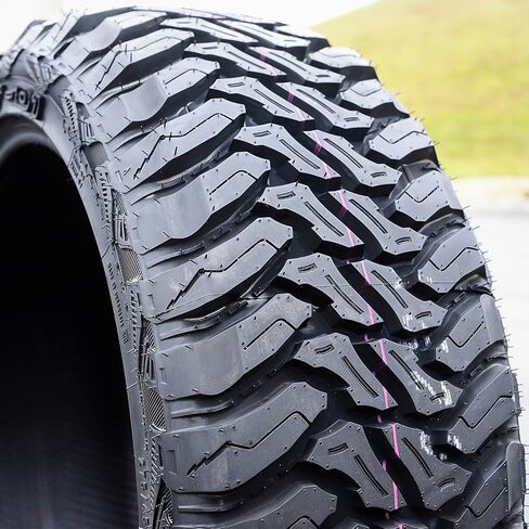 مجموعة من 4 (أربعة) إطارات شعاعية للشاحنات الخفيفة للطرق الوعرة Accelera M/T-01 - 33X12.50R20LT 33X12.50X20 33X12.50-20 114Q نطاق التحميل E LRE 10-Ply BSW جدار جانبي أسود in Kuwait