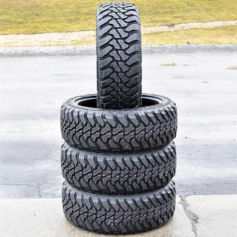 مجموعة من 4 (أربعة) إطارات شعاعية للشاحنات الخفيفة للطرق الوعرة Accelera M/T-01 - 33X12.50R20LT 33X12.50X20 33X12.50-20 114Q نطاق التحميل E LRE 10-Ply BSW جدار جانبي أسود in Kuwait