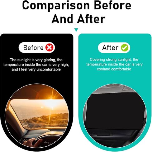 4 PCS Car Side Window Sunshades, Sun Blocking & Heat Insulation Cooling Curtain, Blackout Privacy Blind for Front Rear Side Windows, Multi-functional Cover for Most Vehicles (Black) in Kuwait