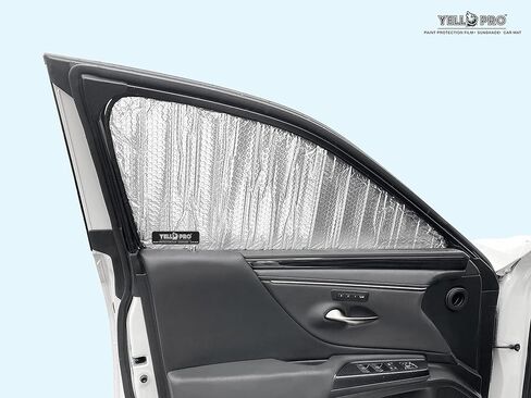 Side Window Front Seat Reflective Sunshade Custom Fit for 2019 2020 2021 2022 2024 2025 Lexus ES, Hybrid, Sedan (Set of 2) - Made in USA in Kuwait