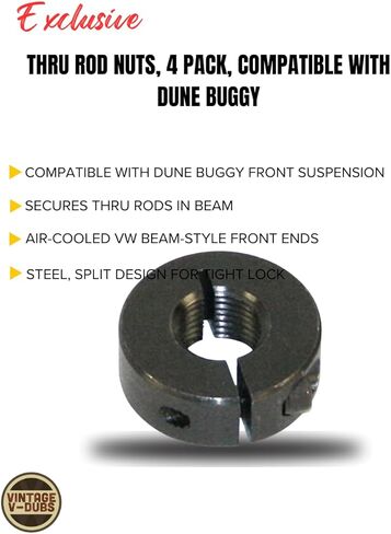 Thru Rod Nuts, 4 Pack, Compatible with Dune Buggy in Kuwait
