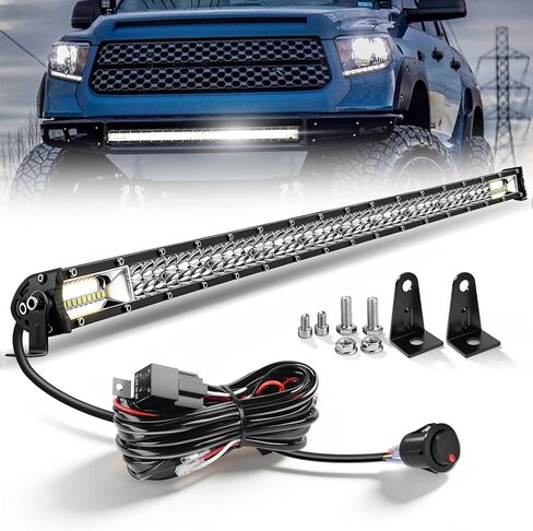 CO LIGHT LED Light Bar 26 inch 36W Spot & Flood Combo Beam Driving Light Bar - IP68 Waterproof Work Lightbar with Mounting Brackets & 6D Reflectors for Off-Road, Trucks, ATV, UTV, SUV, Pickup (26inch) in Kuwait