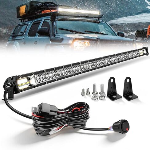CO LIGHT LED Light Bar 26 inch 36W Spot & Flood Combo Beam Driving Light Bar - IP68 Waterproof Work Lightbar with Mounting Brackets & 6D Reflectors for Off-Road, Trucks, ATV, UTV, SUV, Pickup (26inch) in Kuwait