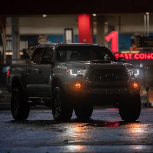 Rough Country 3.5" Black Series LED Fog Light Kit for 16-23 Toyota Tacoma- 71095 in Kuwait