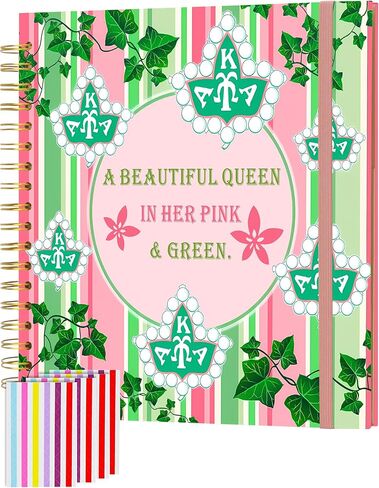AKA Sorority Gift for Women Sisterhood Album,DIY Album Sorority Sisterhood Party Gift,Pink and Green 1908 Scrapbook Album,Hand Made Album for Mother's Gift(Album-B Light Pink, 12x12) in Saudi Arabia