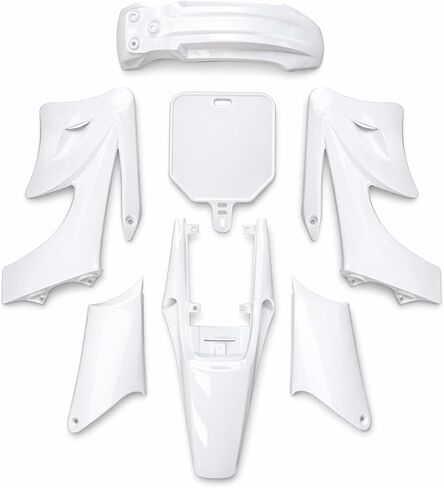 مجموعة هدايا بلاستيكية لدراجة أبولو أوريون 110cc 125cc Pit Dirt Bike Body Fender تناسب دراجات أبولو أوريون ذات المحرك الأفقي 4 أشواط فقط (أبيض) in Kuwait
