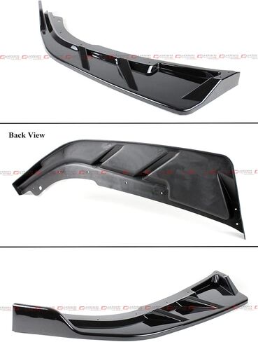 V2 JDM 3PC GT Style مطلي باللون الأسود اللامع طقم مصد الشفاه الأمامي متوافق مع 2021 2022 Honda Accord EX LX Touring Sport جميع الموديلات in Kuwait