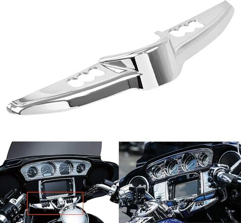 Motorcycle Chrome Batwing Dash Button Switch Panel Accent Cover Fit for Harley Touring Electra Glide Street Glide Tri Glide 2014-2023 in Kuwait