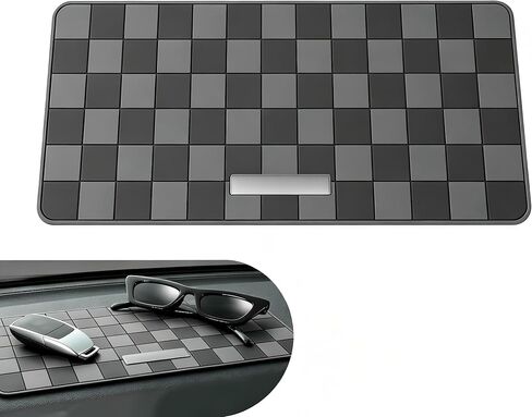1 PC Car Dashboard Non-Slip Mat, High Temperature Resistant Mesh Dash Mat, Multifunctional Center Console Storage Mat, Universal Dashboard Accessories, for Most Cars, Trucks, SUVs (Gray) in Saudi Arabia