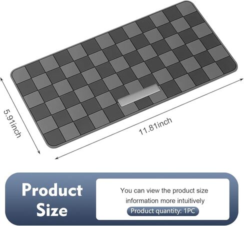 1 PC Car Dashboard Non-Slip Mat, High Temperature Resistant Mesh Dash Mat, Multifunctional Center Console Storage Mat, Universal Dashboard Accessories, for Most Cars, Trucks, SUVs (Gray) in Saudi Arabia