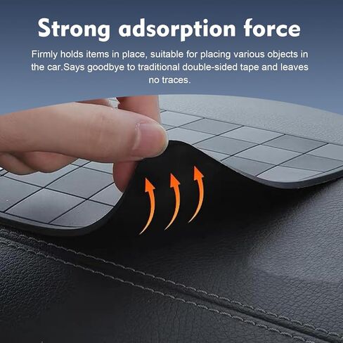 1 PC Car Dashboard Non-Slip Mat, High Temperature Resistant Mesh Dash Mat, Multifunctional Center Console Storage Mat, Universal Dashboard Accessories, for Most Cars, Trucks, SUVs (Gray) in Saudi Arabia