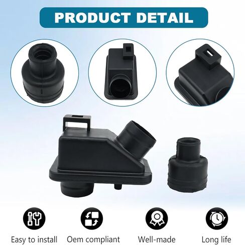 خرطوم أنبوب مدخل منظف الهواء ومفصل متنفس هواء المحرك لـ 2003-2006 Honda Element لـ 2003-2007 Honda Accord 2.4L L4 - استبدال الغاز 17138-RAA-A00 17152-RAA-A00 in Kuwait