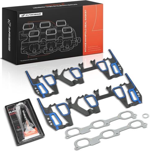 A-Premium Lower and Upper Engine Intake Manifold Gasket Set Compatible with Chevrolet Malibu, Impala, Lumina, Lumina APV, Monte Carlo, Venture & Oldsmobile Alero, Cutlass, Silhouette & Pontiac & Buick in Kuwait
