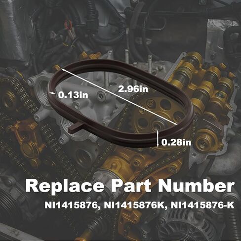 Set of 8 Pieces Intake Manifold Gasket Set Compatible with Nissan Titan XD 2016-2024 Armada Titan 2017-2024 NV2500 NV3500 2018-2021 Replace# NI1415876K in Kuwait