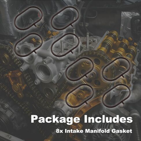 Set of 8 Pieces Intake Manifold Gasket Set Compatible with Nissan Titan XD 2016-2024 Armada Titan 2017-2024 NV2500 NV3500 2018-2021 Replace# NI1415876K in Kuwait