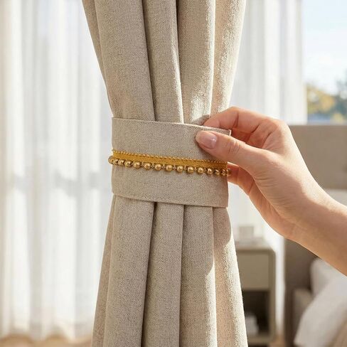 HINZIC 2.3 ياردة لؤلؤ ذهبي مطرز بأهداب، 0.5 بوصة عرض دانتيل ذهبي للخياطة باللؤلؤ الصناعي، زخارف مطرزة بأشرطة لؤلؤ الزفاف وزخارف أربطة لتزيين الحرف اليدوية للحفلات in Kuwait